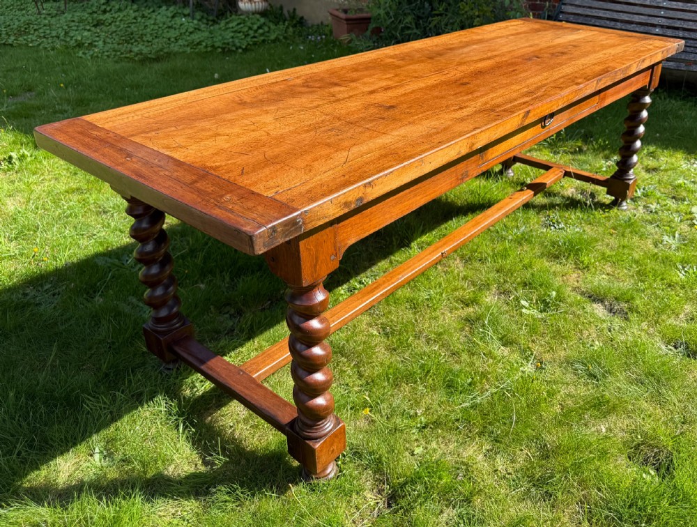 Very Large 19th Century Walnut farmhouse table