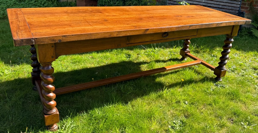 Very Large 19th Century Walnut farmhouse table View VI