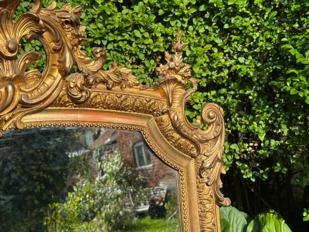 19th Century: gilt mirror in Rococo taste View IV