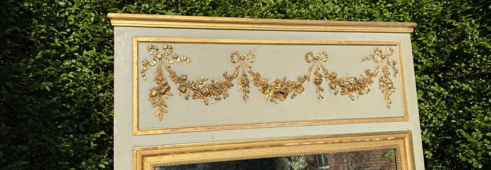 A painted and gilt Trumeau mirror  View III