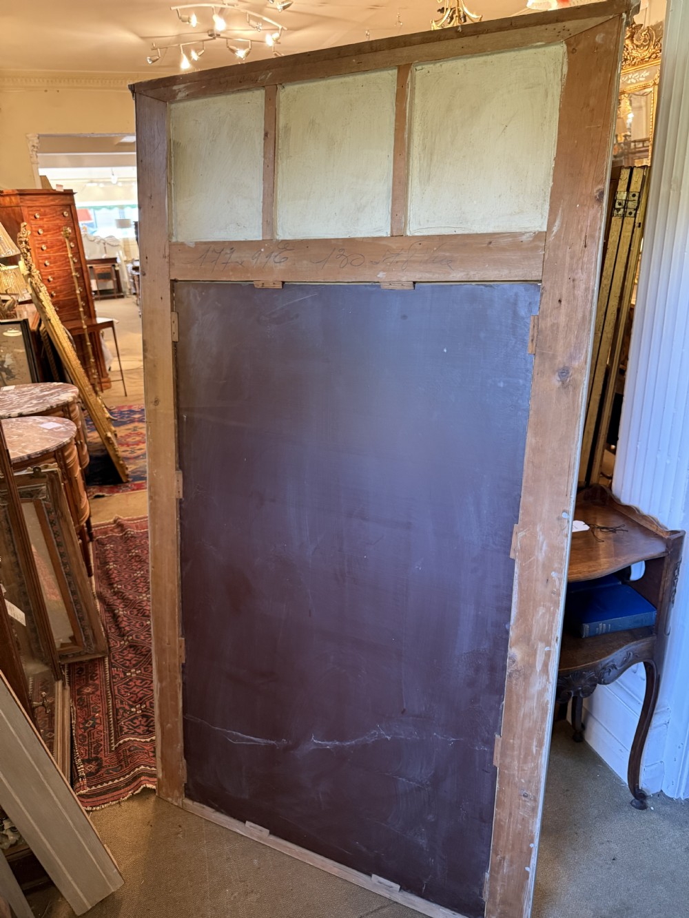 A painted and gilt Trumeau mirror  View IV