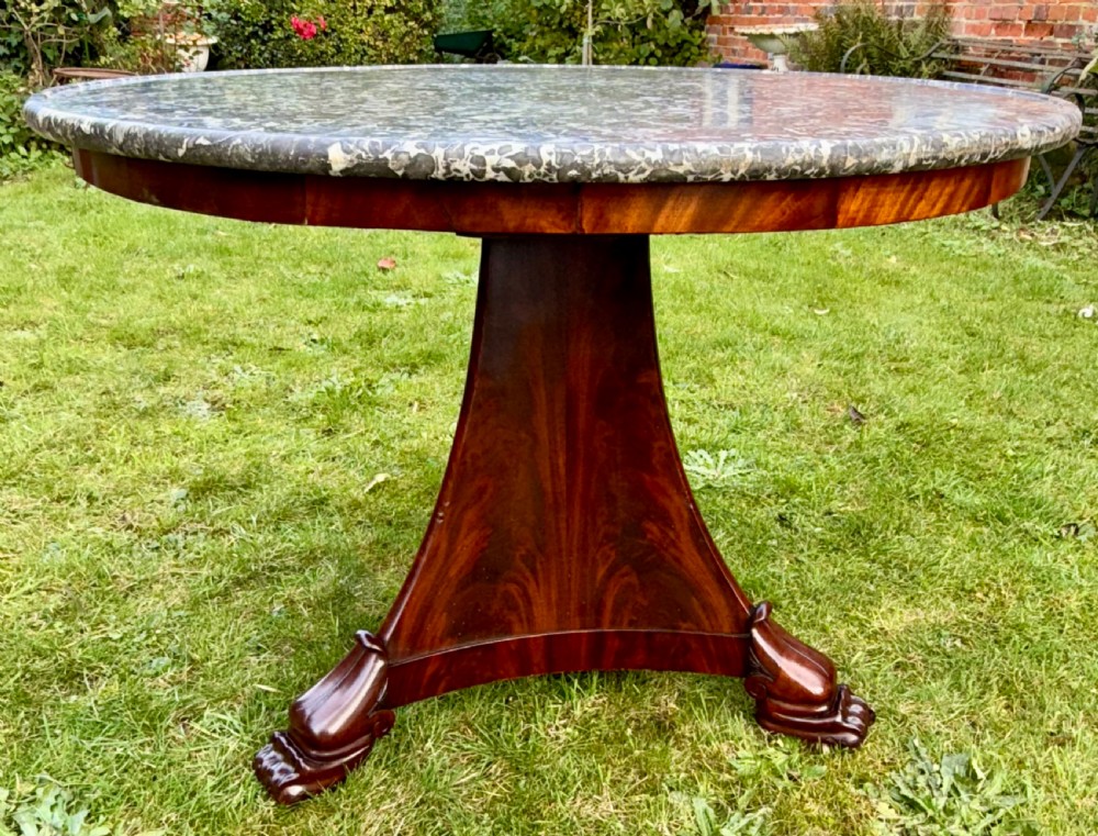 French Gueridon or centre table in flame Mahogany 