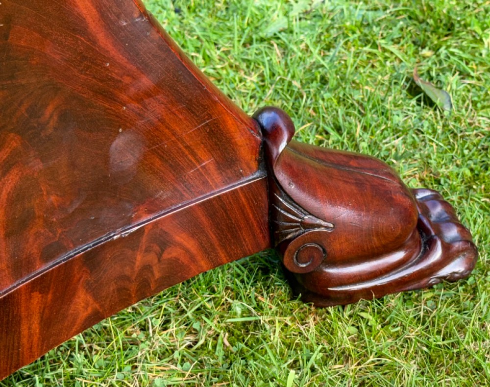 French Gueridon or centre table in flame Mahogany  View V