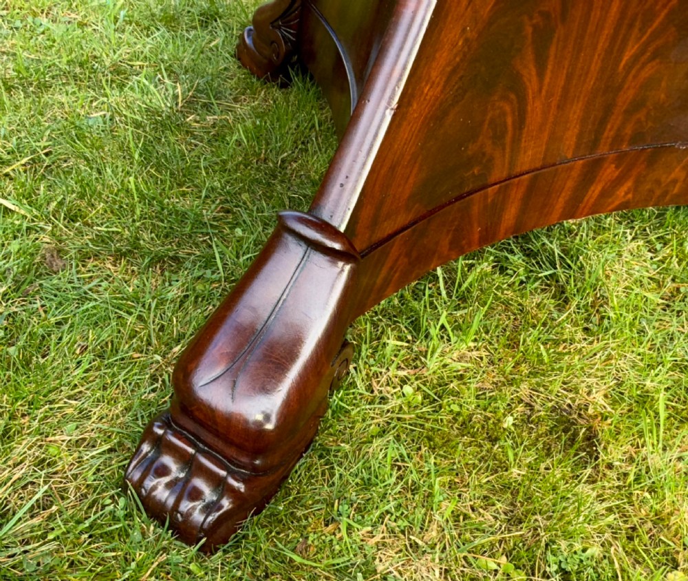 French Gueridon or centre table in flame Mahogany  View VII