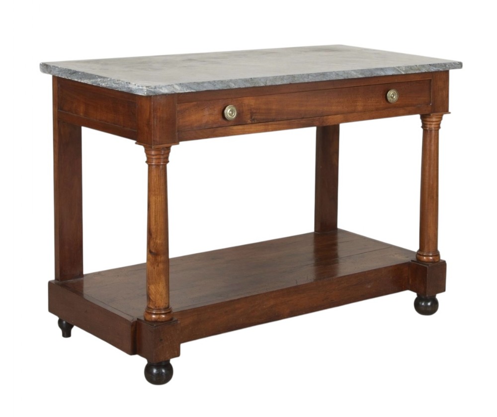 19th Century French Empire Period Fruitwoid Console Table