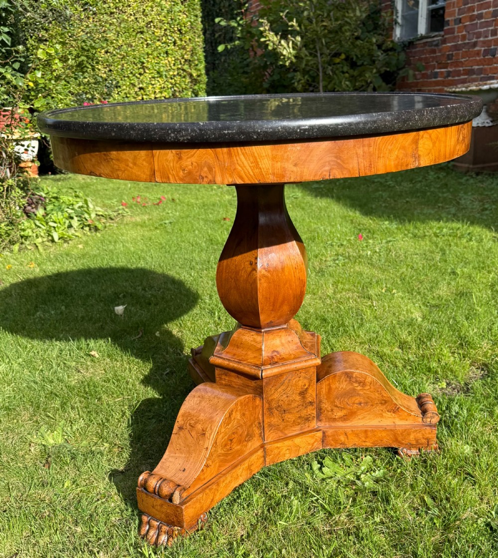 French Gueridon or centre table in burr ash View V