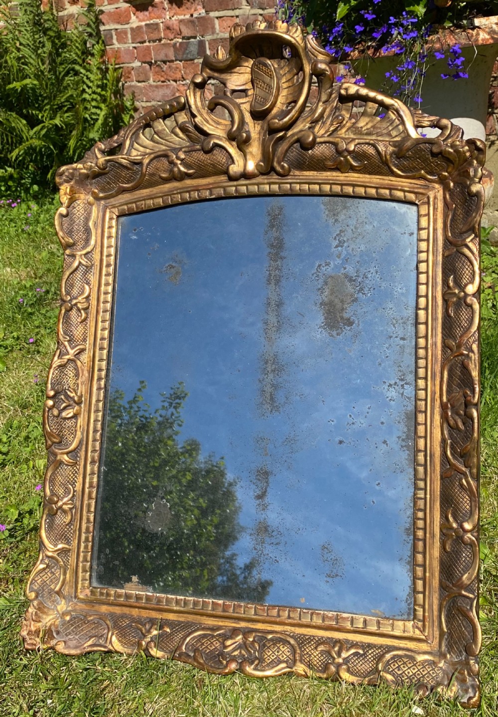 18th Century French gilt mirror  View II