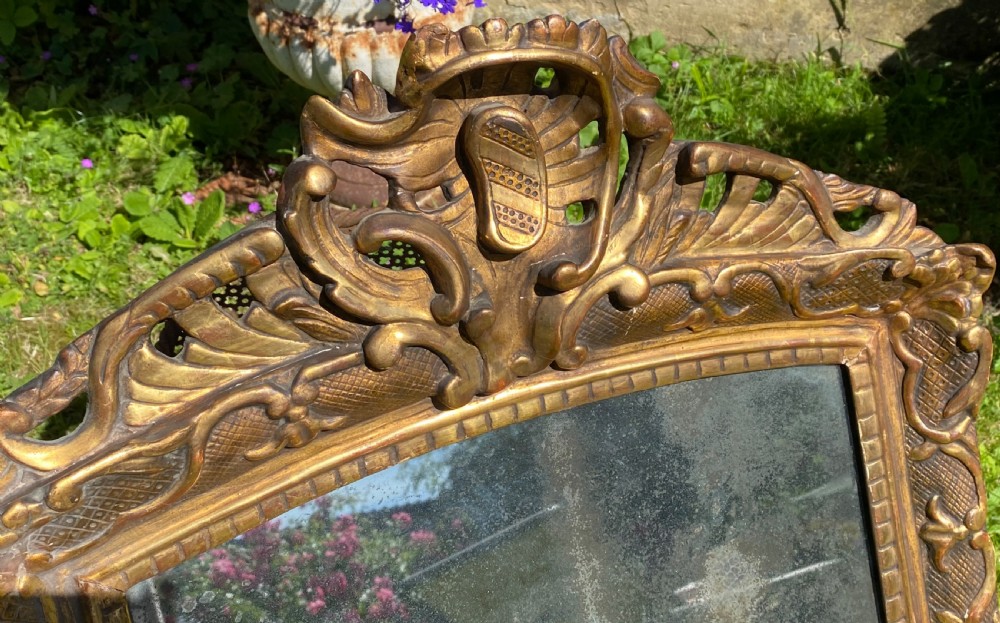 18th Century French gilt mirror  View V