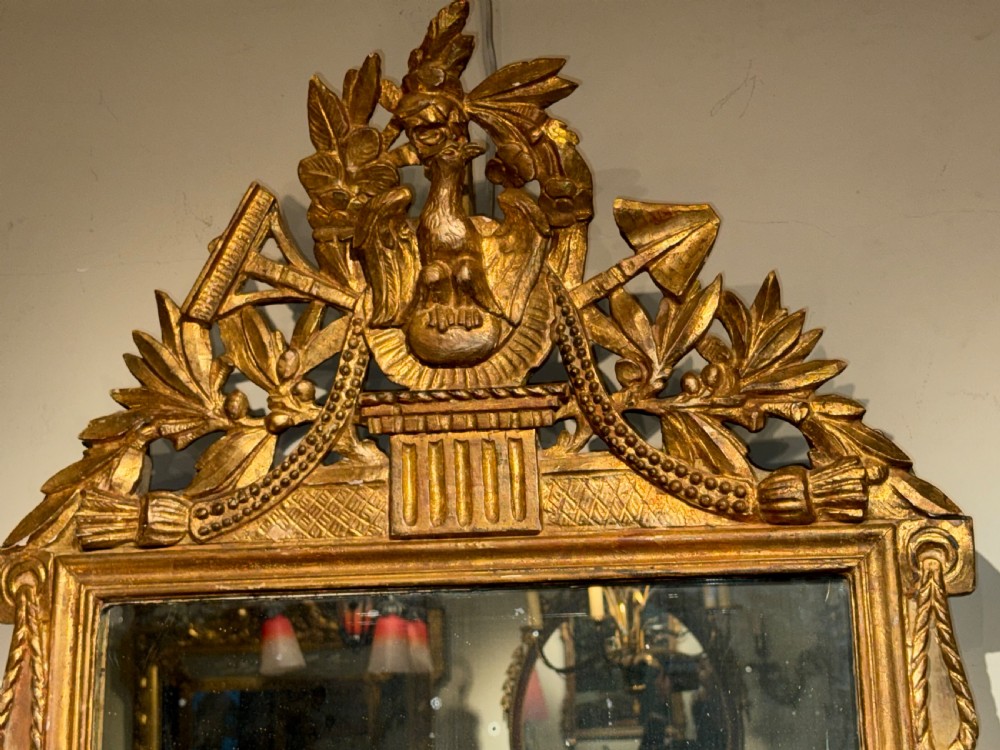 18th Century carved giltwood mirror  View V