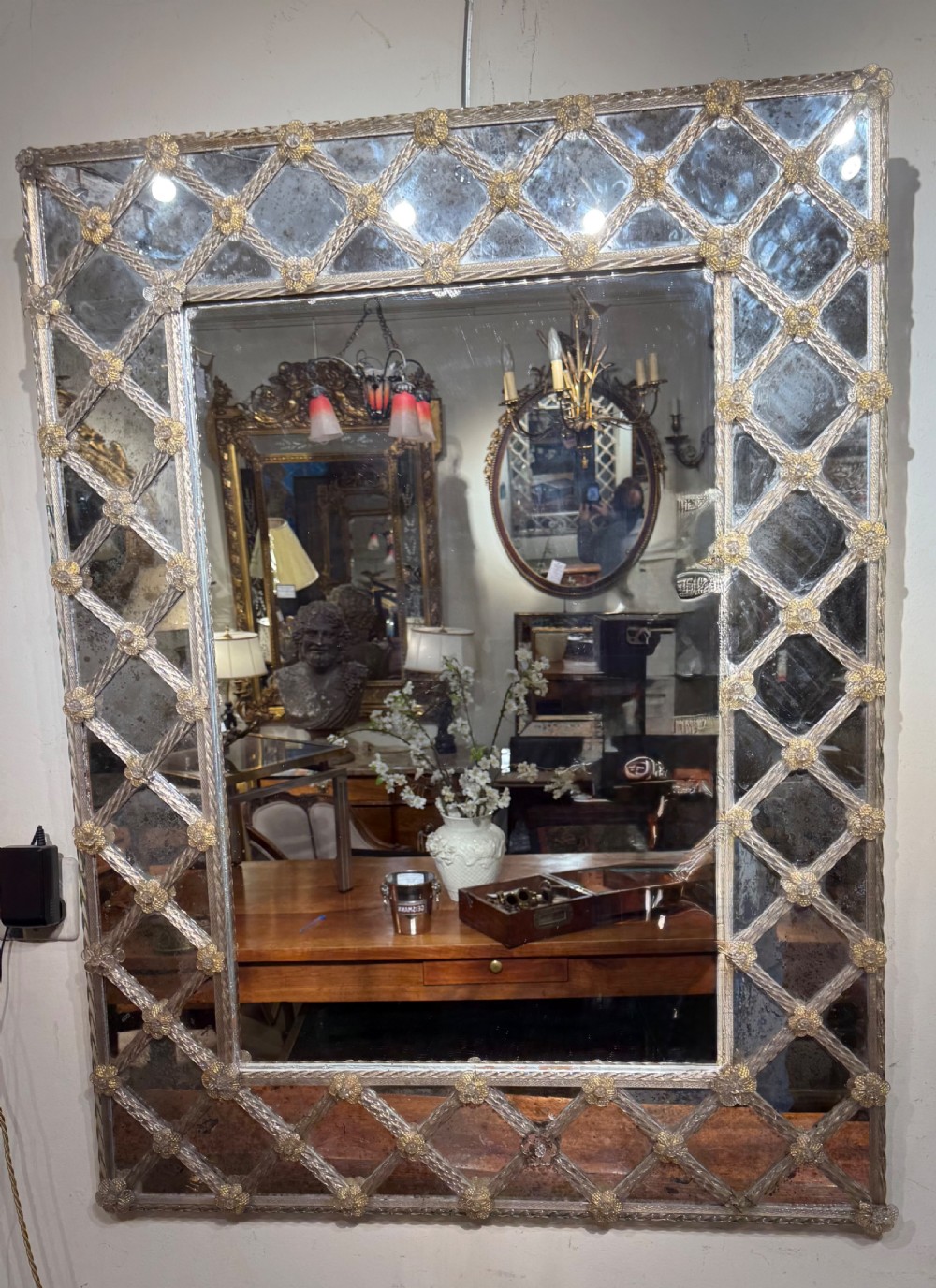 Large Murano mirror View II
