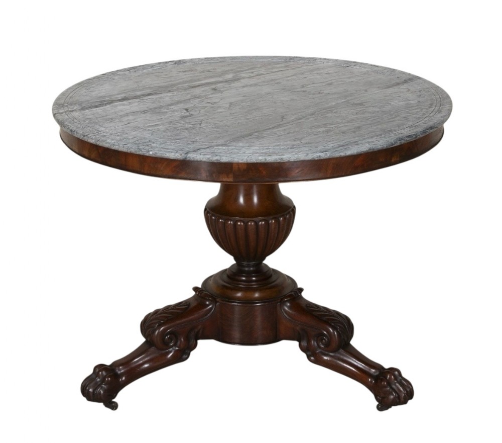 19th Century French Louis Philippe Mahogany Gueridon 