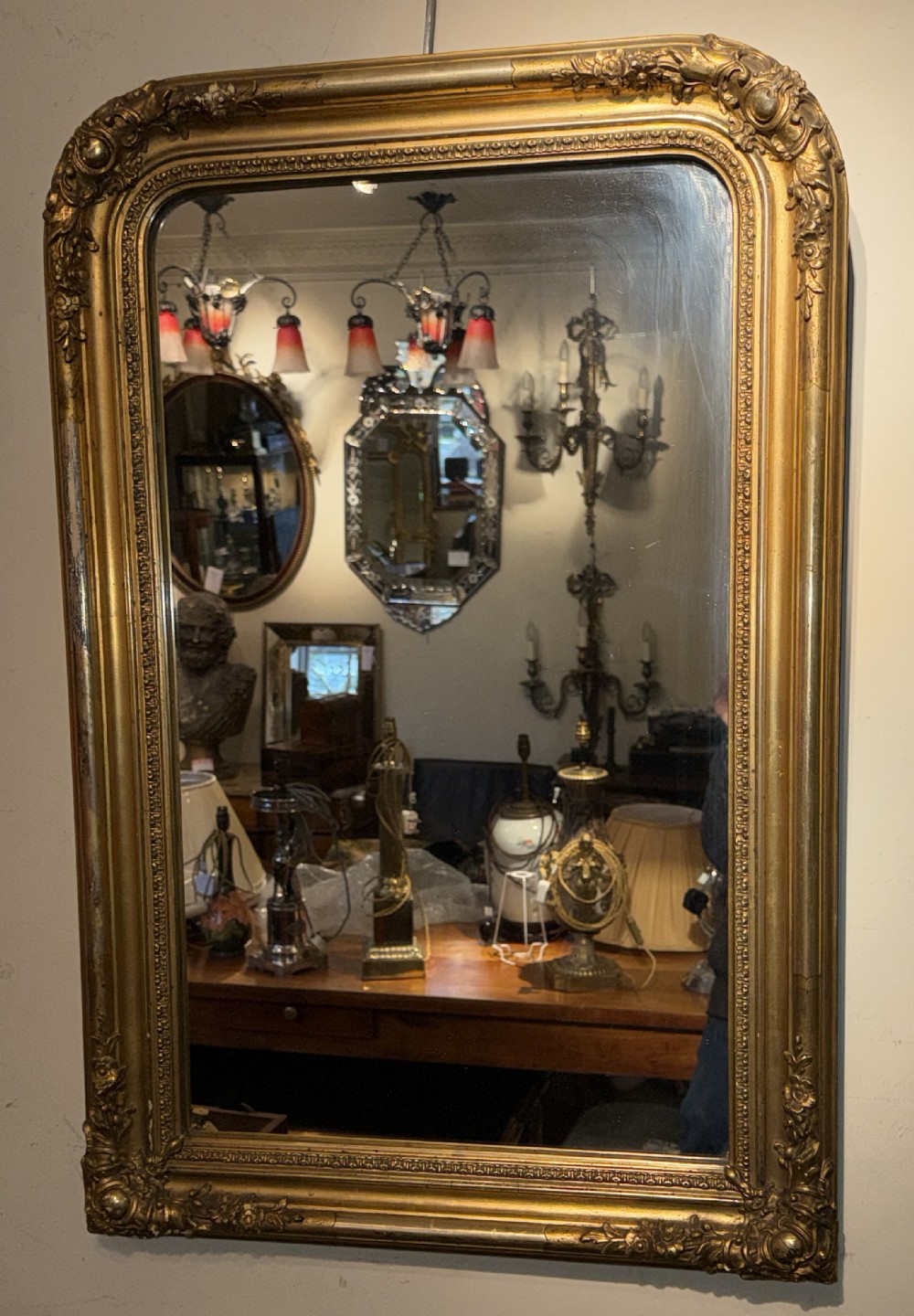 A gilt Louis Philippe mirror 