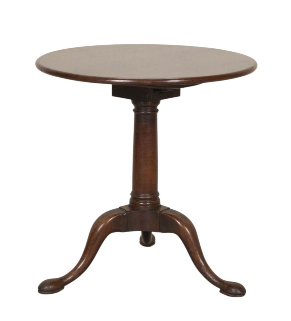 Late 18th Century Georgian Mahogany Tilt Top Table 