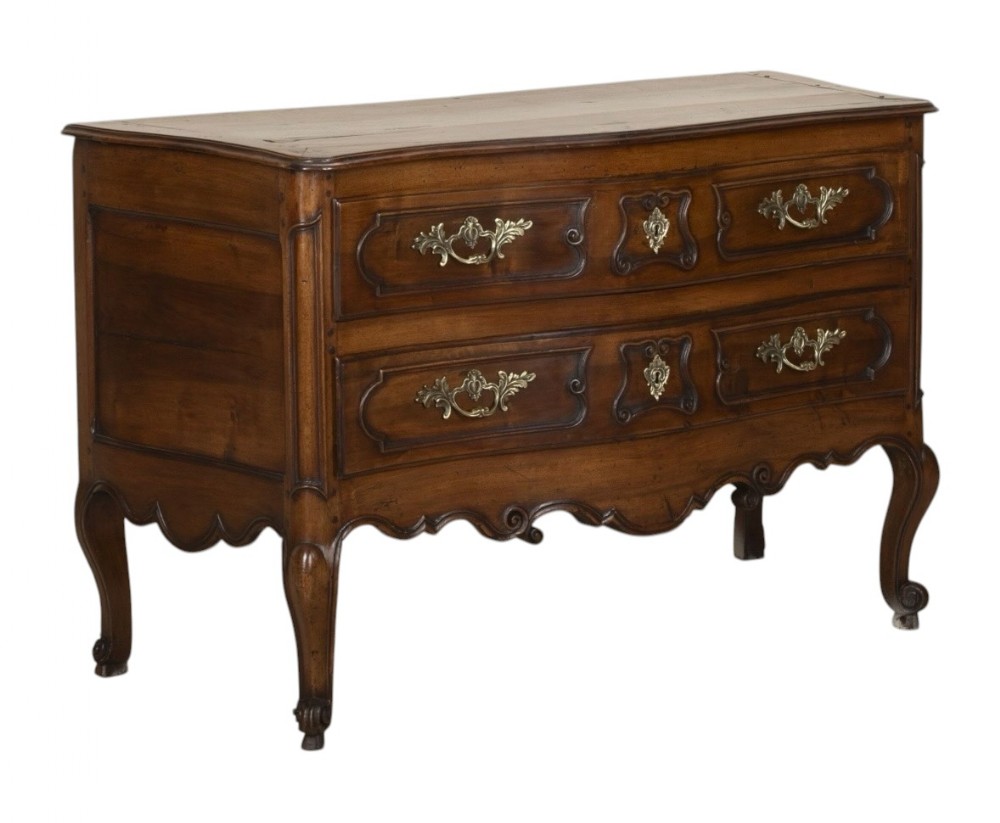 18th Century French Louis XV Walnut Commode 