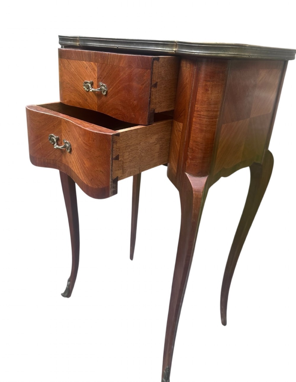 Pair of French Louis XV Style Bedside Tables View III