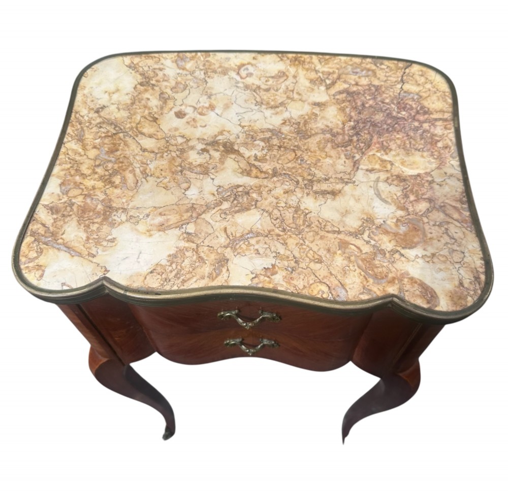 Pair of French Louis XV Style Bedside Tables View IV