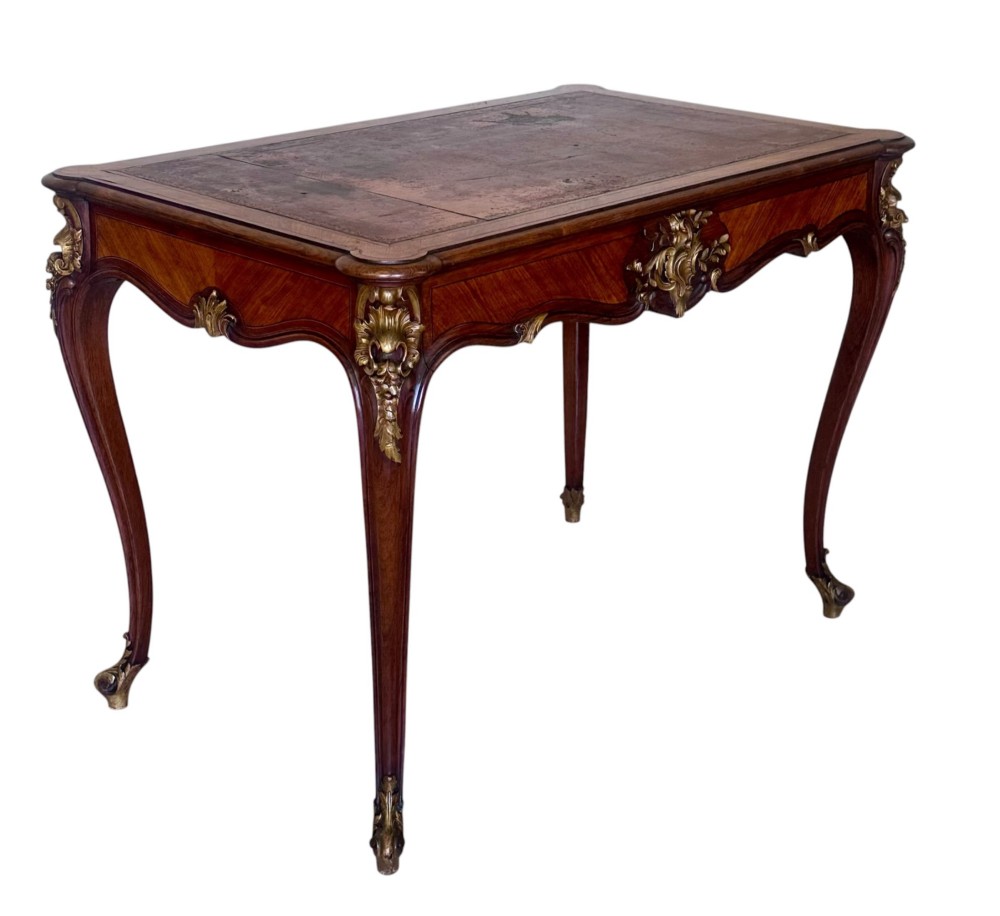 French 19th C Writing Table by CH. Jeanselme & Co