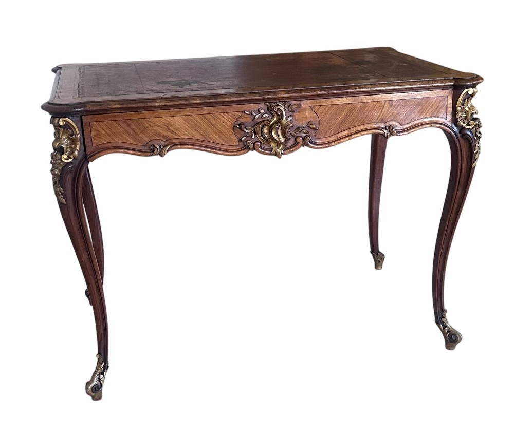 French 19th C Writing Table by CH. Jeanselme & Co View II