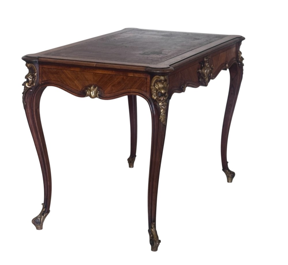 French 19th C Writing Table by CH. Jeanselme & Co View III