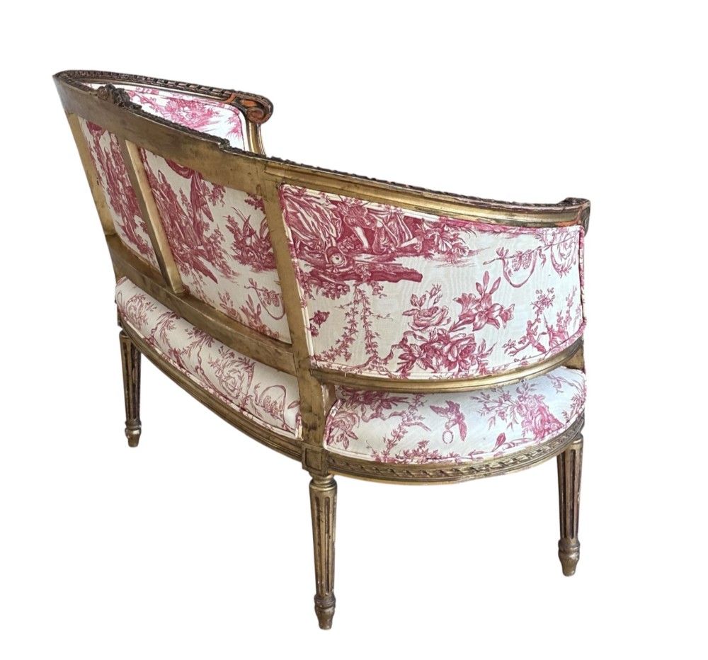 19th C French Louis XV Style Sofa or Canapé View IV