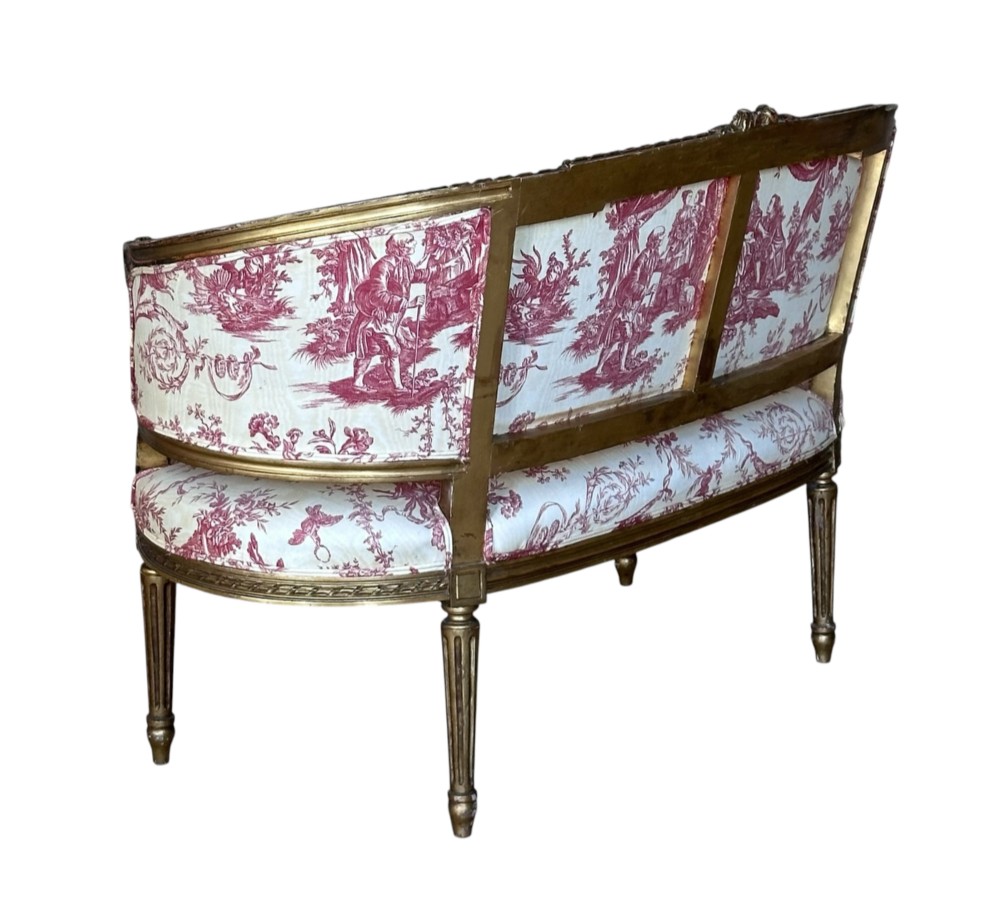 19th C French Louis XV Style Sofa or Canapé View V
