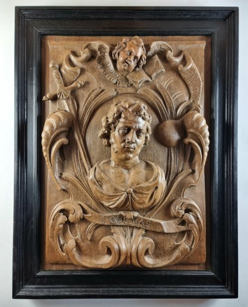 A Large 17th Century Panel of St Cosmos.