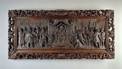 A Late 16th - Early 17th Century Carved Panel.