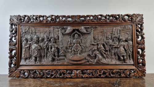 fig 1. A late 16th - early 17th century carved panel.