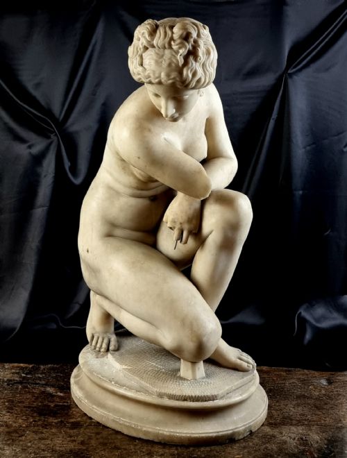 A Large Alabaster Statue.