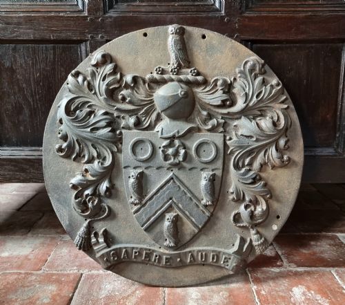 A 19th Century Cast Iron Coat of Arms.