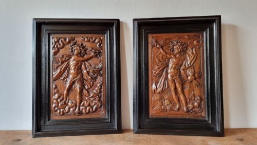 A Pair of 17th Century Panels.