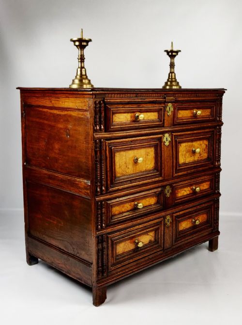fig 1. A Fabulous 17th Century Chest Of Drawers.