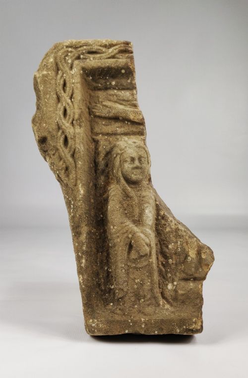 fig 1. A Medieval Romanesque Limestone Fragment.