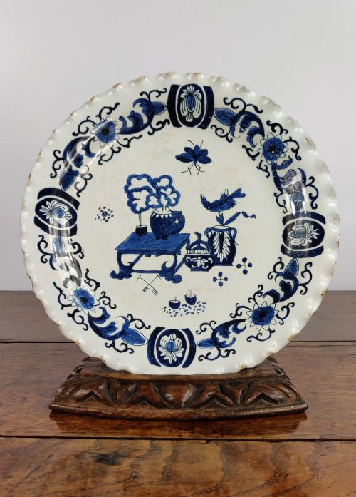 An Early 18th Century Delft Cake Stand.