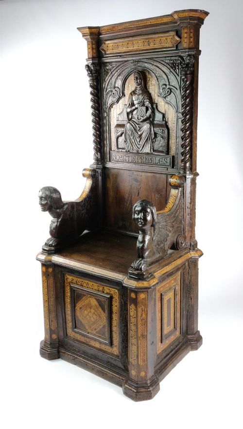 A 16th Century Italian Throne Chair. 1036293 Sellingantiques