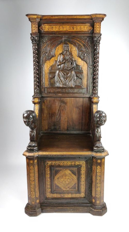 fig 1. A 16th Century Italian Throne Chair.