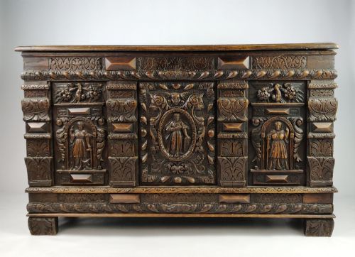 A 17th Century and Later Coffer.