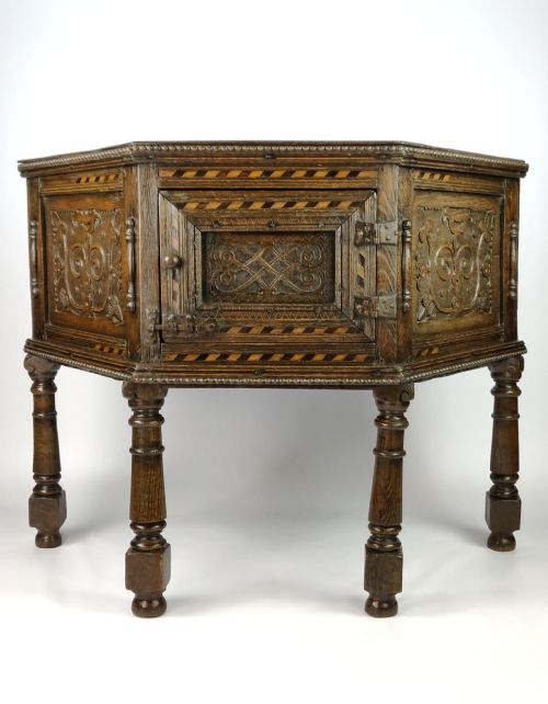 An Elizabethan Style Cupboard.