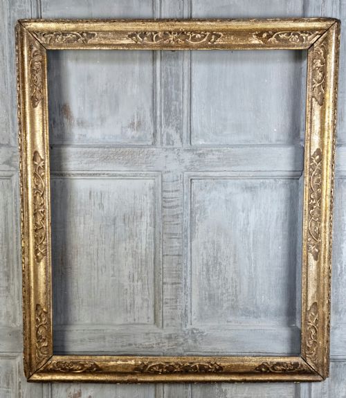 A 17th Century Gilt Carved Picture Frame.