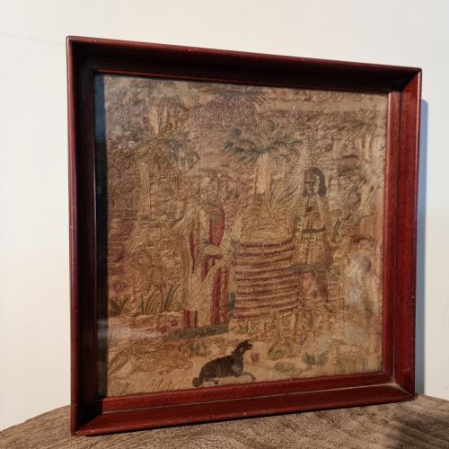 A 17th Century Silk Work Picture