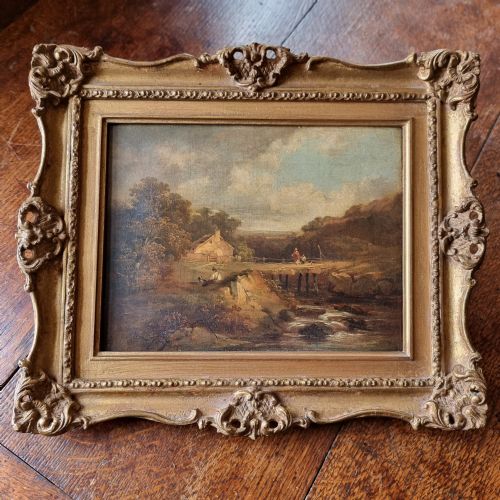 A Small 19th Century Country Landscape.