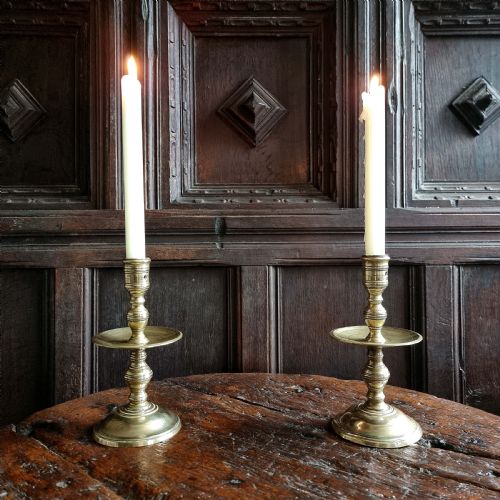 A Pair of 17th Century Heemskerk Candlesticks.