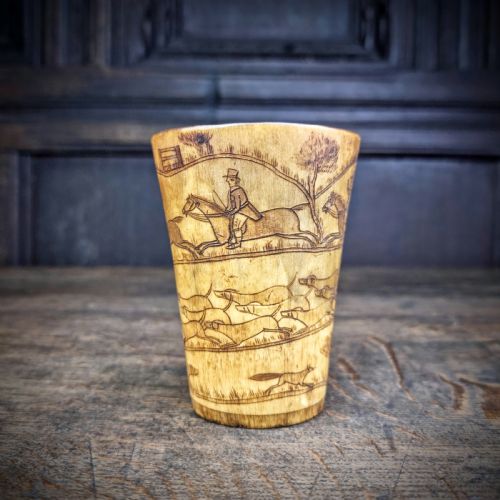 A George III Horn Hunting Cup.
