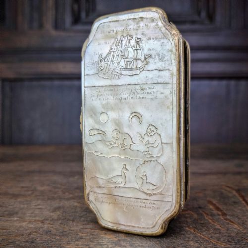 An 18th Century Sailors Tobacco Box.