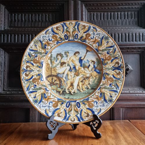 A Massive 18th - 19th Century Majolica Charger.