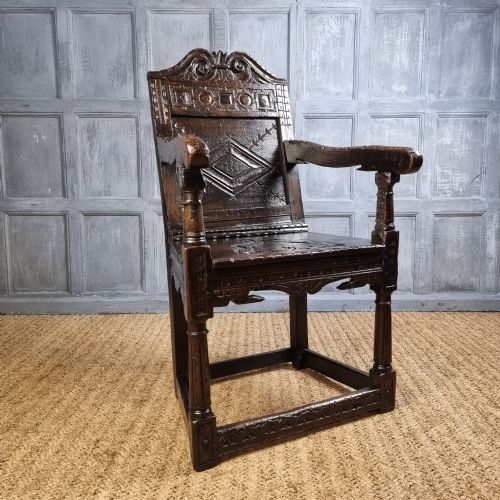A 17th Century Wainscot Chair.