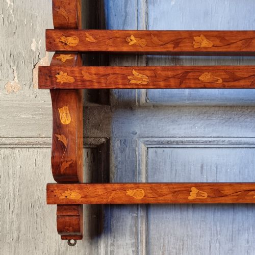 A 19TH CENTURY MARQUETRY DELFT RACK - ADDITIONAL PHOTO 3