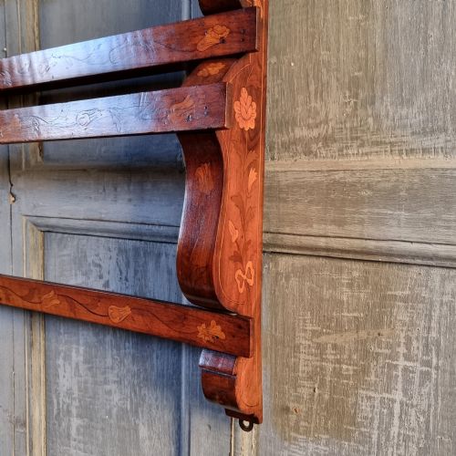 A 19TH CENTURY MARQUETRY DELFT RACK - ADDITIONAL PHOTO 7