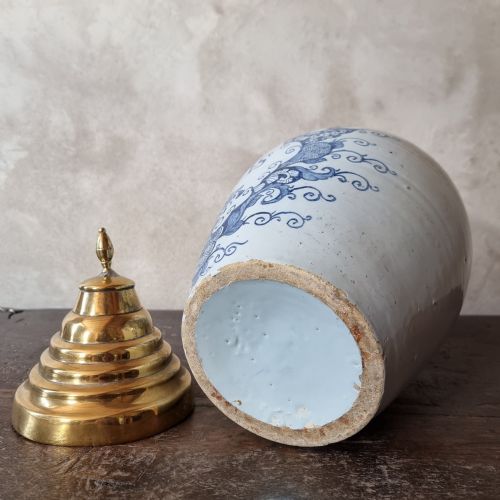 18TH CENTURY DUTCH DELFT TOBACCO JAR - ADDITIONAL PHOTO 6