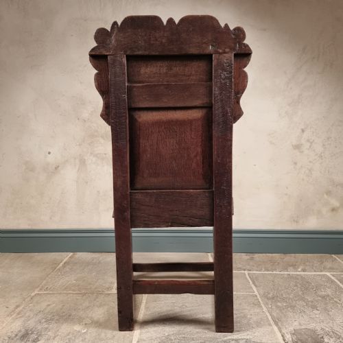 A 17TH CENTURY WAINSCOT CHAIR - ADDITIONAL PHOTO 6